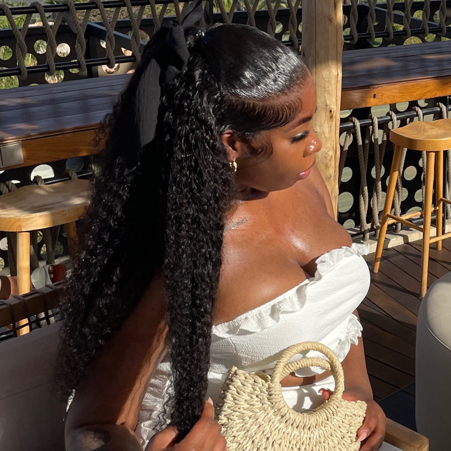 SHAN HD KINKY BURMESE WAVE FRONTAL WIG IN 28 INCHES
