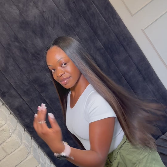 faux highlight sew in 