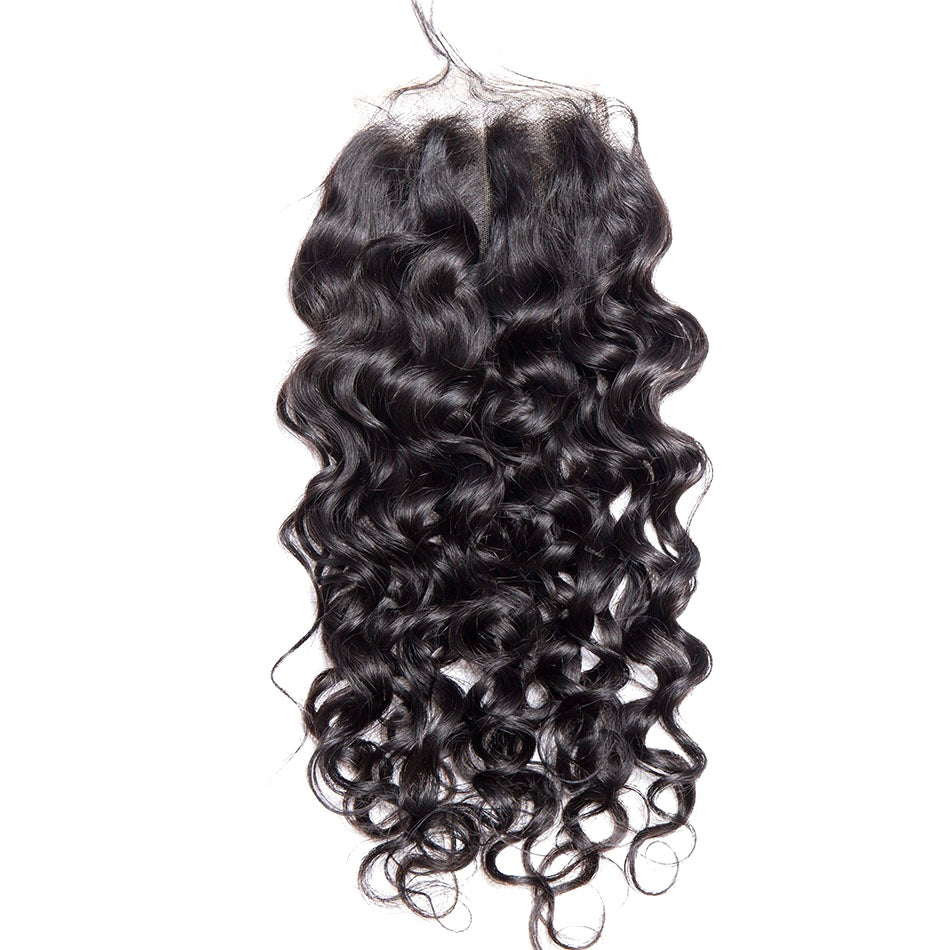LUXE 4" x 4" WATER WAVE LIGHT BROWN SWISS LACE